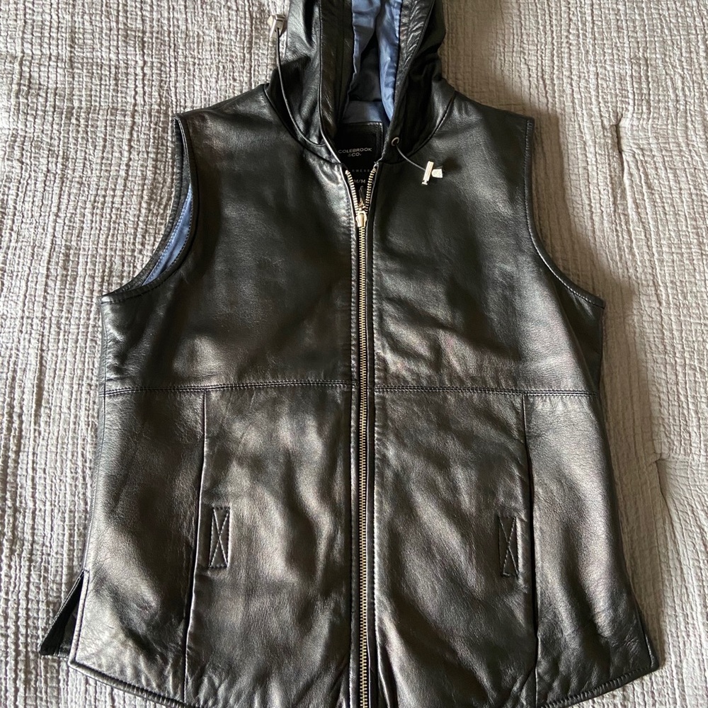 Leather vest